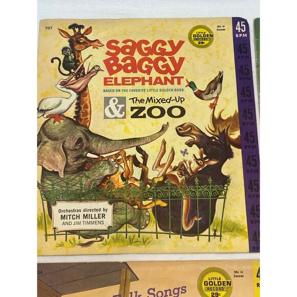 4 vintage Little Golden Records 1960s - Picture 2 of 11